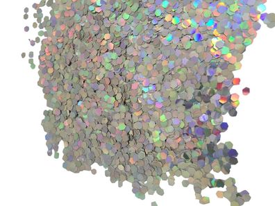 100g Farbchips Hologramm silber Colorchips Einstreuchips Bodenbeschichtung