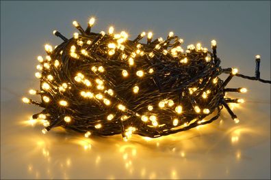 Weihnachts Lichterkette warm weiß - 50 m / 500 LED - Deko Garten Beleuchtung Außen