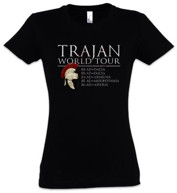 Trajan World Tour Damen T-Shirt Fun Rom Roma Rome Legion Caesar Römischer Kaiser