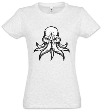 Cthulhu Insmouth Damen T-Shirt Wars Horror Arkham H. P. Lovecraft Miskatonic