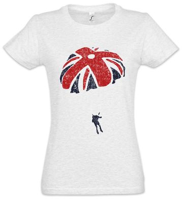 Parajack Damen T-Shirt James 007 UK England Bond Fallschirm Fallschirmspringer