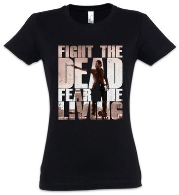 Fight The Dead Fear The Living II Damen T-Shirt Rick The Walking Grimes Tv Dead