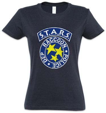 Vintage S.T.A.R.S. Logo Damen T-Shirt Raccoon City Police Dep Resident Evil