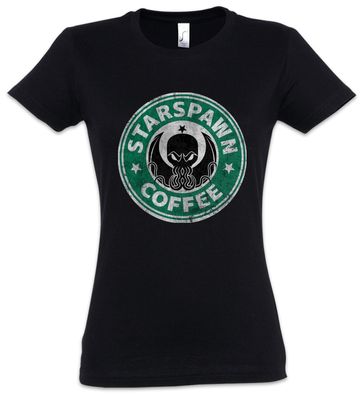 Starspawn Coffee Damen T-Shirt Arkham Lovecraft Marsh Miskatonic Spawn Cthulhu