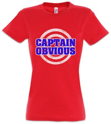 Captain Obvious Damen T-Shirt Fun Geek Nerd Lehrer Informatiker Informatik Gamer