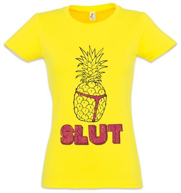Pineapple Slut Damen T-Shirt Brooklyn Fun Jake 99 Nine-Nine Holt Ananas Malle