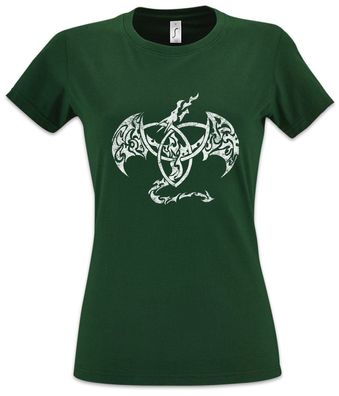 Celtic Dragon IV Damen T-Shirt Kelten Keltisch Religion Culture Drache Symbol
