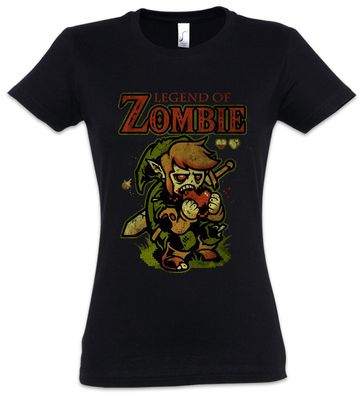 Legend Of Zombie Damen T-Shirt Fun Zombie Heart Eating The Game Sword Dead Zelda