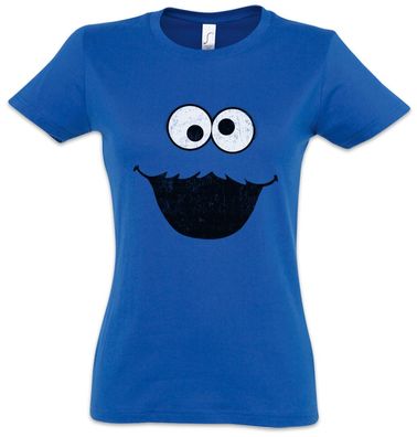 Cookie Monster Damen T-Shirt Puppet Monster Place Sesamstraße Ernie Usa Street