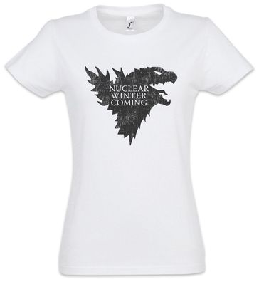 Nuclear Winter Damen T-Shirt Game Of Fun Is Coming Godzilla Thrones Atomic Plant