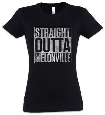 Straight Outta Melonville Damen T-Shirt SCTV Second City Fun Sketch Television