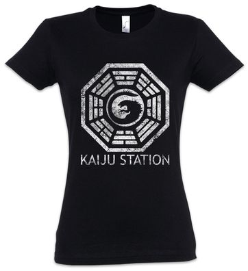 Vintage Kaiju Station Damen T-Shirt Pacific Mech Monster Rim Godzilla Monster