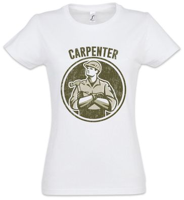 Carpenter I Damen T-Shirt Joiner Carpentry Hammer Schreiner Tischler Schreinerei