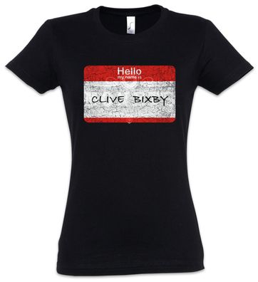 Clive Bixby Damen T-Shirt Modern Phil Namensschild Symbol Family Dunphy Logo Fun