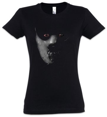 Hannibal Mask Damen T-Shirt Face Red The Silence Der Lecter Dragon Of Lambs