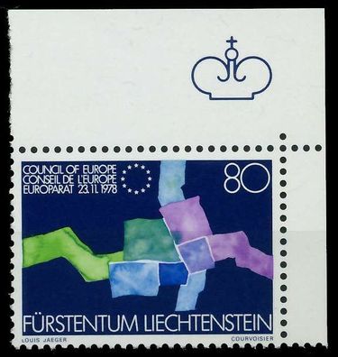 Liechtenstein 1979 Nr 729 postfrisch ECKE-ORE X075AF6