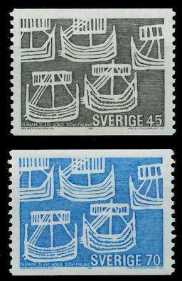 Schweden 1969 Nr 629A-630A postfrisch SB042AA