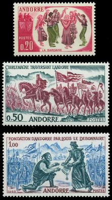 Andorra (FRANZ. POST) 1963 Nr 179-181 postfrisch SB0ECD6