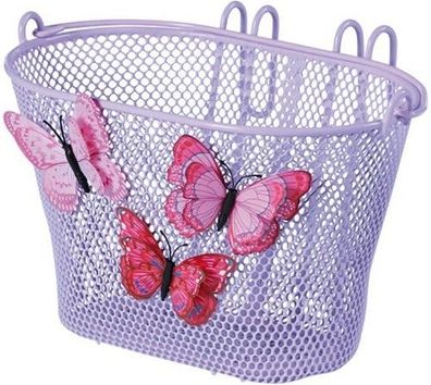 Basil Jasmin Butterfly Kinderkorb vorne Fahrradkorb Lenkerkorb lila