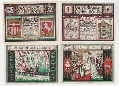 4 Banknoten Notgeld Bremen Deutsche Amerika Woche 1923