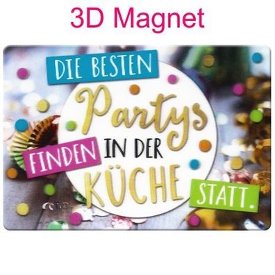 Sheepworld Gruss & Co 3D Magnet "Partys" mit Kuvert Neuware
