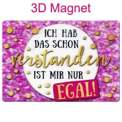 Sheepworld Gruss & Co 3D Magnet "Egal" mit Kuvert Neuware