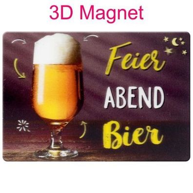 Sheepworld Gruss & Co 3D Magnet "Feierabend" mit Kuvert Neuware