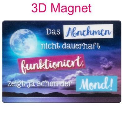 Sheepworld Gruss & Co 3D Magnet "Mond" mit Kuvert Neuware