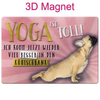 Sheepworld Gruss & Co 3D Magnet "Yoga" mit Kuvert Neuware