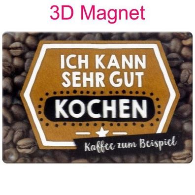 Sheepworld Gruss & Co 3D Magnet "Kochen" mit Kuvert Neuware
