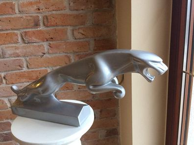 Jaguar Tier Wildtier Jag Animal Kunst liebevoll Hand bemalt Statue Skulptur Auto