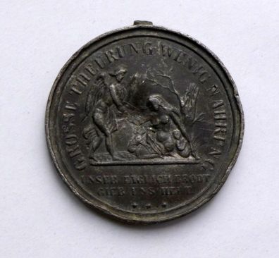 Medaille Schlesien Grosse Theuerung Wenig Nahrung 1847