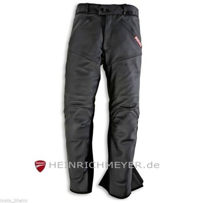 DUCATI Lederhose Company Hose Dainese schwarz Leather Pants NEU + original