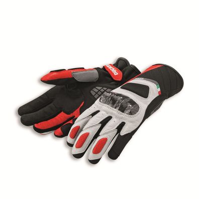 Original DUCATI Sport C3 Handschuhe Motorradhandschuhe NEU Leder rot