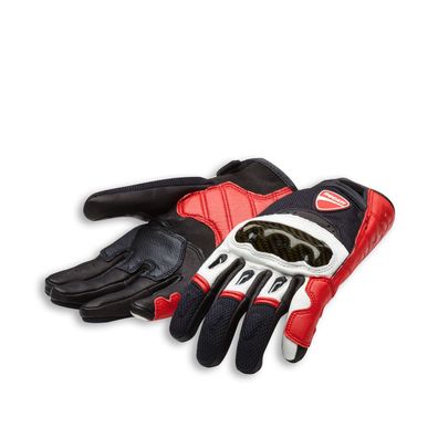 Original DUCATI Company C1 Handschuhe Motorradhandschuhe alpinestars Leder rot