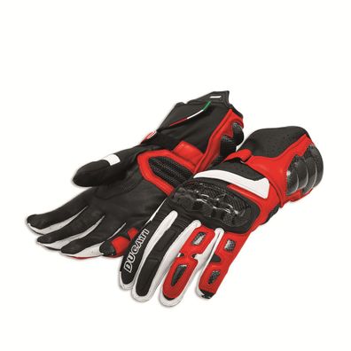 DUCATI Performance C2 Handschuhe Leder rot schwarz NEU original