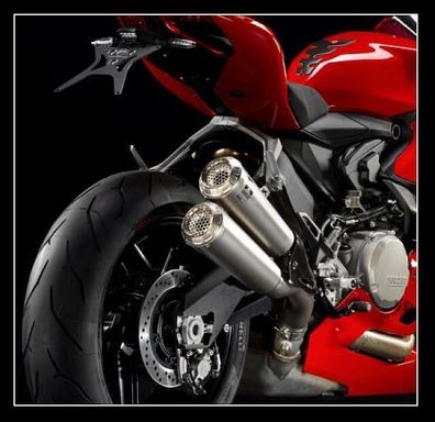 Ducati 959 Panigale Akrapovic Auspuff Schalldämpfer Titan NEU zugelassen Slip-on