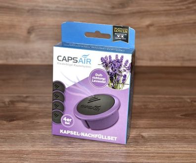 4x Capsair Ersatz -Kapseln Lavendel CAPS Air Mottenschutz Vaps Perfume Systems