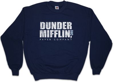 Dunder Mifflin Inc Sweatshirt Pullover Paper Firma The Logo Office Symbol Zeichen