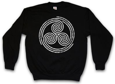 Triskelion Symbol II Sweatshirt Pullover Nordic Celtic Kelten Knoten Larp Vikings