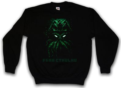 Fear Cthulhu Sweatshirt Pullover Wars Horror Arkham H. P. Lovecraft City Miskatonic