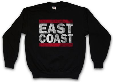 East Coast Sweatshirt Pullover Run Fun Usa United States New City Side West Ostküste