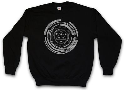 Technology Circle Sweatshirt Pullover Spirale Science Labyrinth Esoterik Kreisel