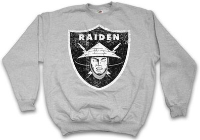 Raiden Logo Sweatshirt Pullover Raiders Earthrealm Liu Kang Mortal Mk Nerd Kombat