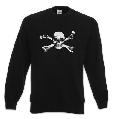 Skull & Crossbones Sweatshirt Pullover Totenkopf und gekreuzte Knochen Piraten Flagge