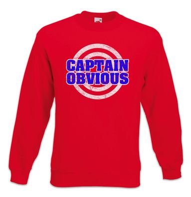 Captain Obvious Sweatshirt Pullover Fun Geek Nerd Lehrer Informatiker Informatik Game