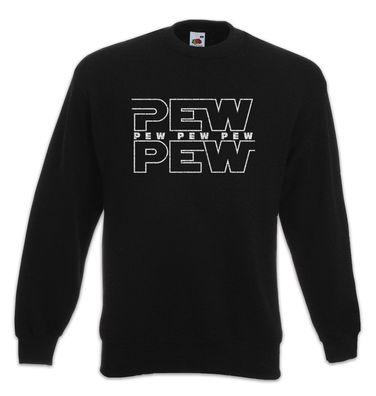 Pew Pew Sweatshirt Pullover X Red Star Wing Skywalker Fun Wars Geek Nerd Gamer Gaming