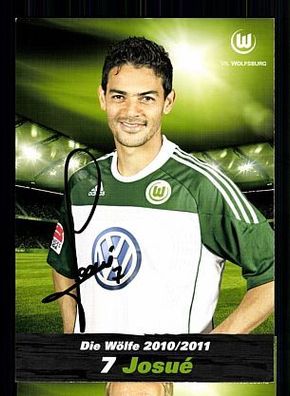Josue VFL Wolfsburg 2010-11 Autogrammkarte + A 56532