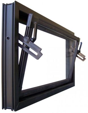 Kellerfenster braun 40 x 30 cm Isolierglas UG-Wert 3,3