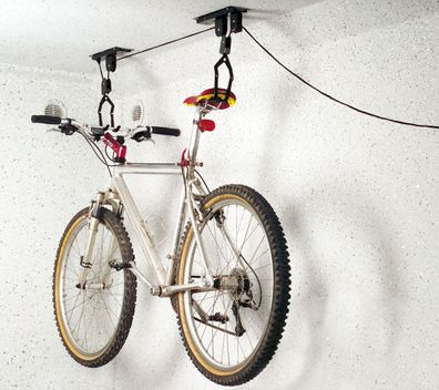 Fahrradaufhängung Metall - Ideal für Keller und Garage - Fahrradhalter Fahrradlift